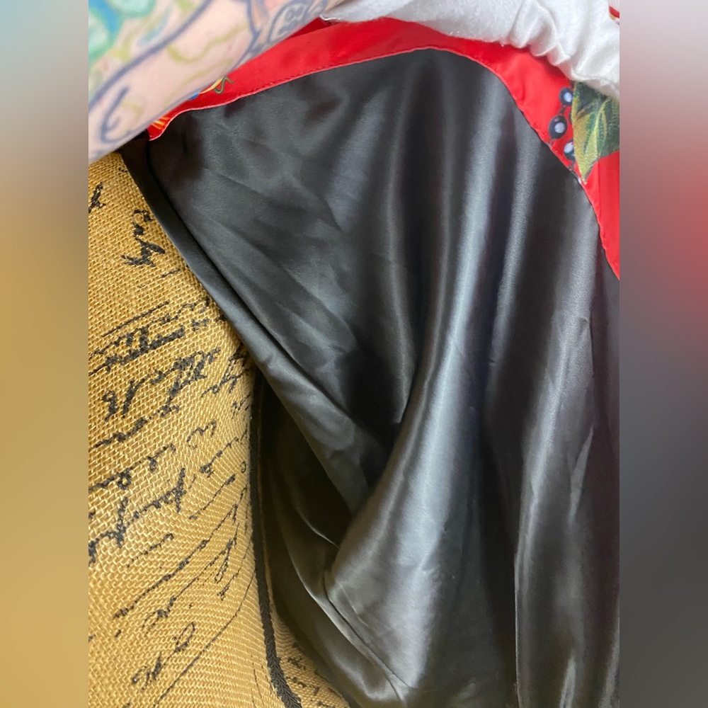 Civil Regime limited edition red satin Virgin Mary rosary satin bomber jacket - Picture 16 of 16